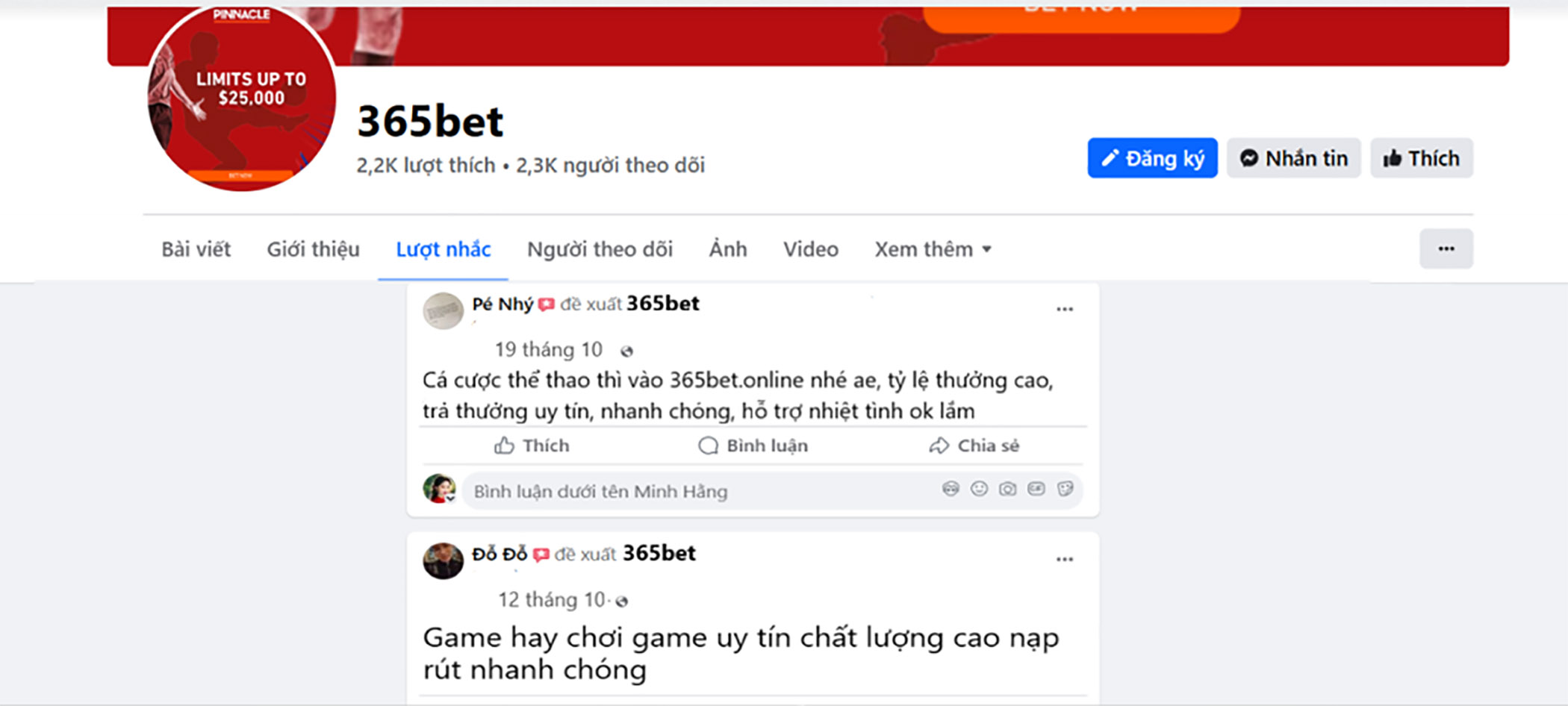 Đánh giá của người chơi Pé Nhý và Đỗ Đỗ về nhà cái 365bet