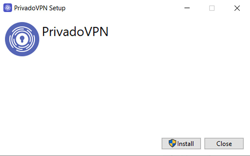 Nhấn Install để tiếp tục cài đặt Privado VPN